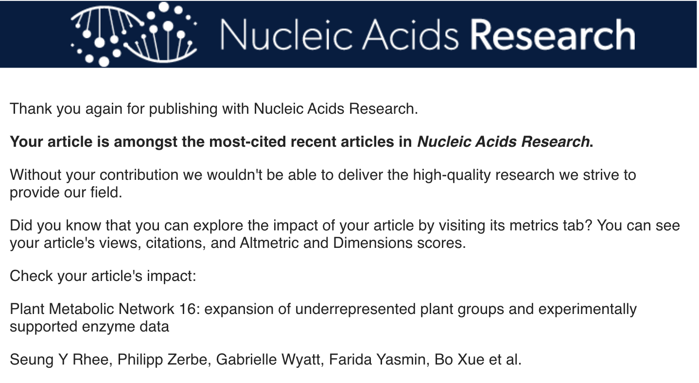 PMN Article Amongst the Most-Cited Articles in Nucleic Acids Research!